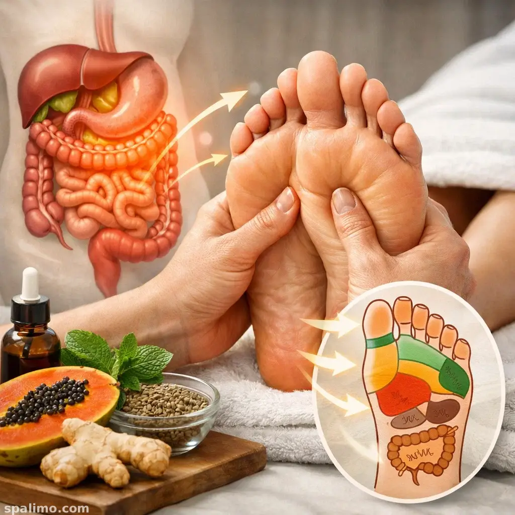 ماساژ رفلکسی برای درمان مشکلات گوارشی