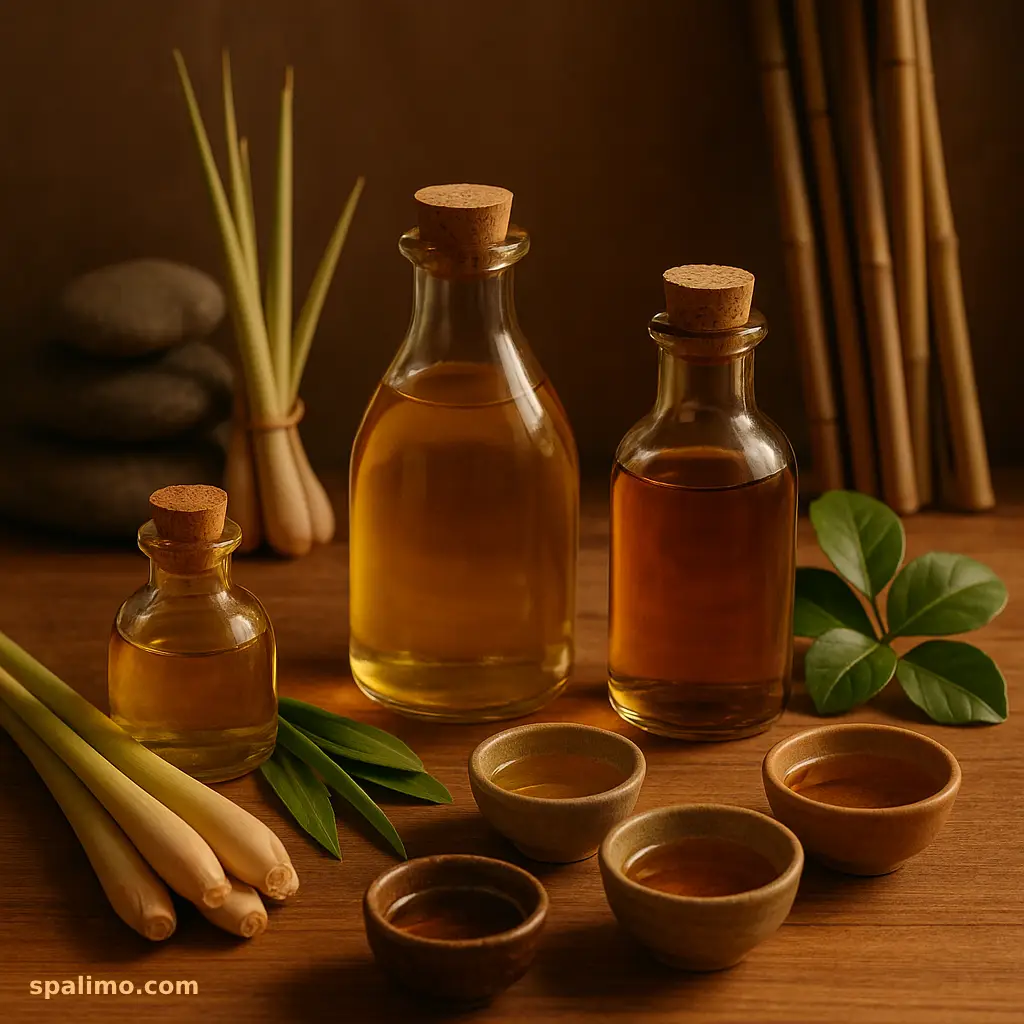 روغن‌های معطر برای ماساژ تایلندی، درمانی آرامش‌بخش برای بدن