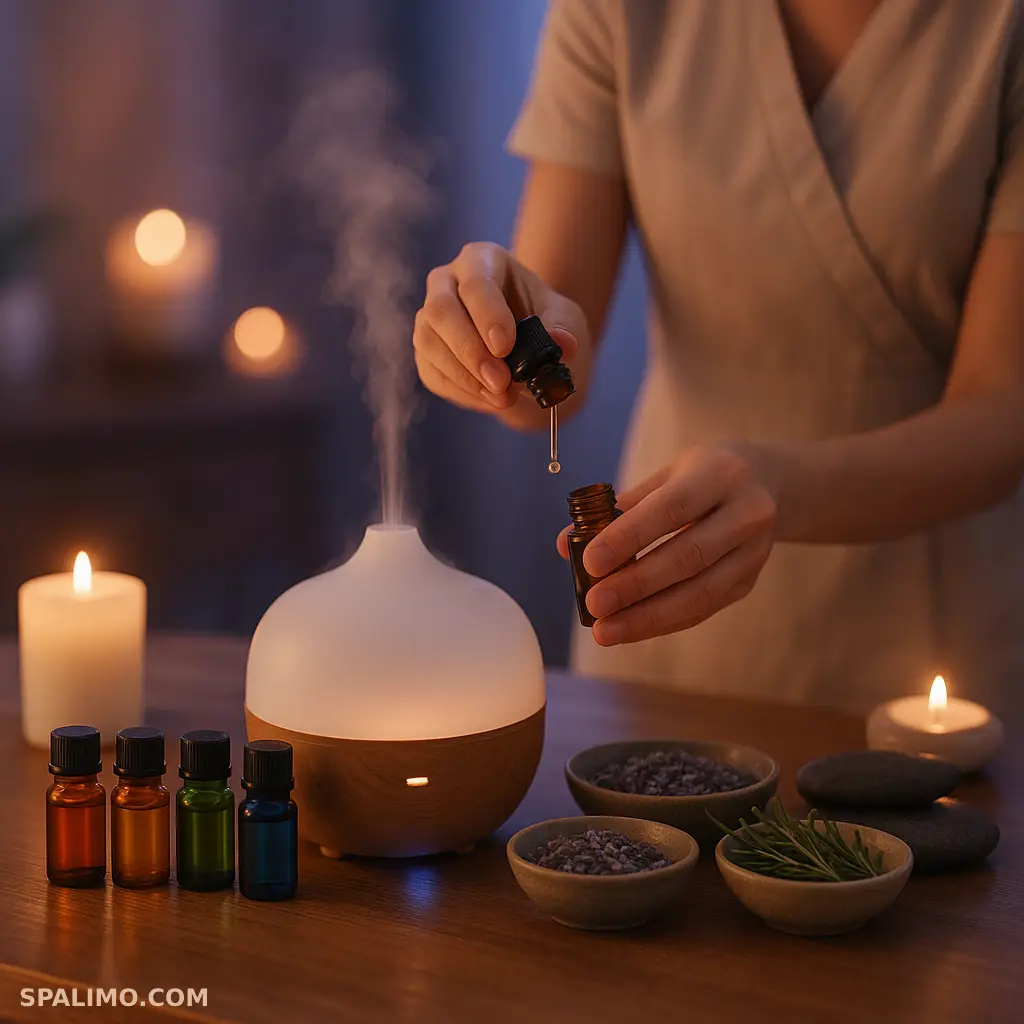 تسکن در با ماساژ آروماتراپی