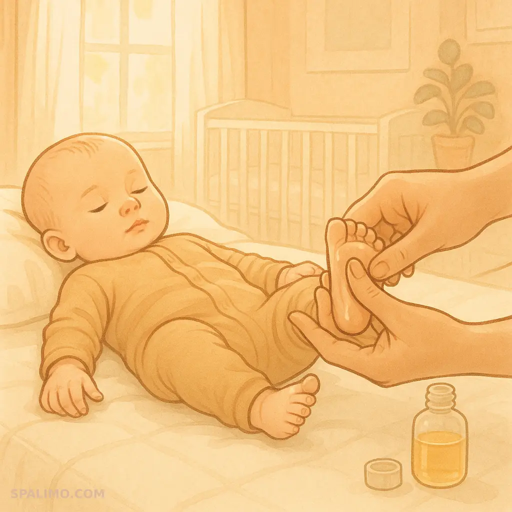 بهبود خواب نوزاد با ماساژ
