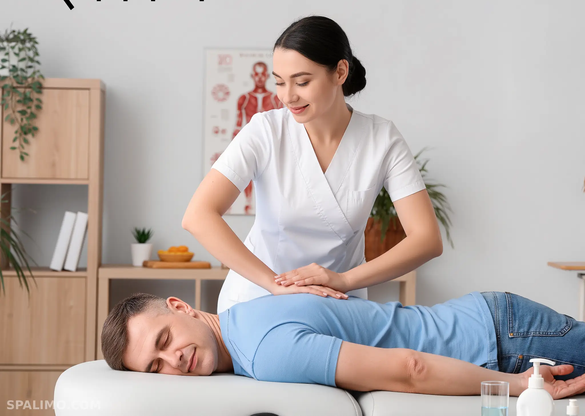 ماساژ حرفه‌ای با رعایت بهداشت دستان